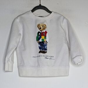 POLO RALPH LAUREN Polo Bear Rugby Sweatshirt in White
